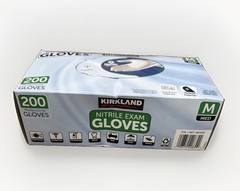 Kirkland Signature Nitrile Exam Gloves Powder Free 200 Count Size Medium