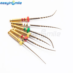 6pc Endodontic Dental Endo NITI Files X3-Pro Gold Taper Root Canal Rotary Files