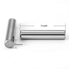 A2 Stainless Steel Dowel Pins DIN 7 Parallel Pins 1mm 1.5mm 2mm 2.5mm 3mm