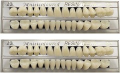 56 Pcs (A2+A3) False Teeth Dental Acrylic Resin Full Set Teeth Upper Lower #23