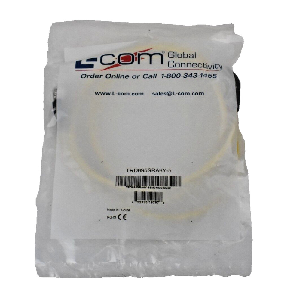 L-Com TRD695SRA6Y-5 Lan Cable ~ 5 Foot Length