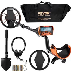 VEVOR 7 Modes Metal Detector for Adults & Kids Waterproof with LCD Display Stem