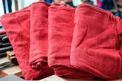 200 Pieces Red Shop Towel Large 15×15 Cleaning Rags, Fast Free Shipping, A Grade