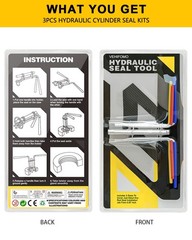 VEHIFOMO Hydraulic Seal Installation Tools, Pro-3PCS, Yellow