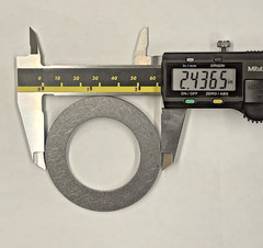 (25) 1-1/2″ Bolt Size Washers Plain Shim 2-7/16 x 1/16 (1.5″ x 2.436 x .0625)