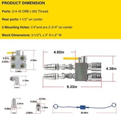 Manual Hydraulic Multiplier, SCV Splitter/Diverter Valver/ Couplers & Ag Fitting