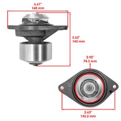Caltric Water Pump For Case-IH 2096 1896 5130 5140 5220 5230 5240 5250 Tractor