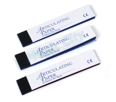 House Brand Dental Articulating Paper Red Blue Combo Pack of 144 Sheets