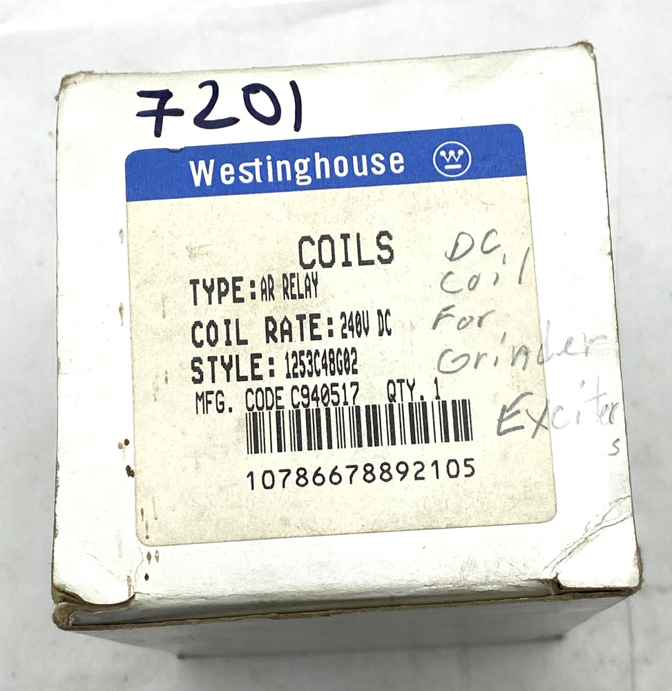 Westinghouse 1253C48G02 AR RELAY 240V C940517