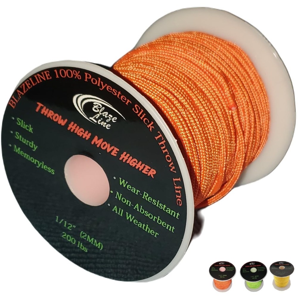 100% Polyester Climbing Throw Line Rope 2mm 150ft Arborist Tree (71 characters)