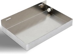 Blulu Wall Mounted Tankless Water Heater Drain Pan – 20 x 13 x 2.5 – Galvanized