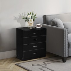 LEADZM 4 Drawers Dresser, Dresser Chest of Drawers for Home Office