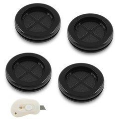 6 Pcs 2 Inch Rubber Grommet 1-11/16″ Inside Diameter 2″ Drill Hole Double-Side