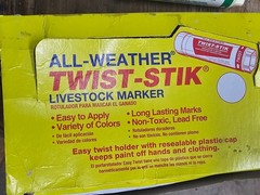 All-Weather Twist-Stik Paintstik Livestock Marker # 61066 Green 3 Count