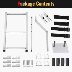 Tailgate Ladder for Pickup Trucks Bed Universal Fit – Rust-Proof Stainless St…