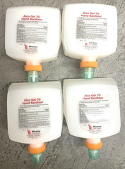Lot of 4 Mission Instant Hand Sanitizer Alco-Gel 70- 1000 ml Each Ethyl Alcohol
