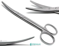 Scissors Straight & Curved Metzenbaum Blunt 6″ Kelly Sharp 7″ Surgical Set of 4