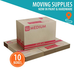 (10 pack) Pen+Gear Medium Moving Boxes, 22 in. L x 13 in. W x 15 in. H, Kraft