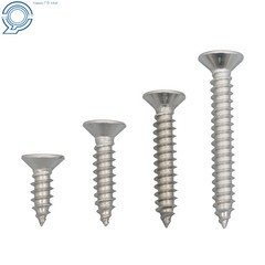 Phillips Flat Head Sheet Metal Screws, 550Piece 304 Stainless Steel Assortment