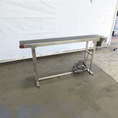 7-1/2″ Wide x 58″ Stainless Steel Variable Speed Slide Belt Conveyor 220V 1Ph