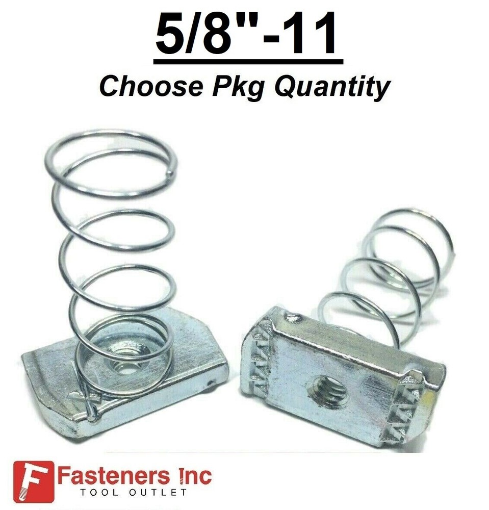 5/8″-11 Regular Spring Nuts for Unistrut Channel #4126 P1012S