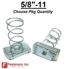 5/8″-11 Regular Spring Nuts for Unistrut Channel #4126 P1012S