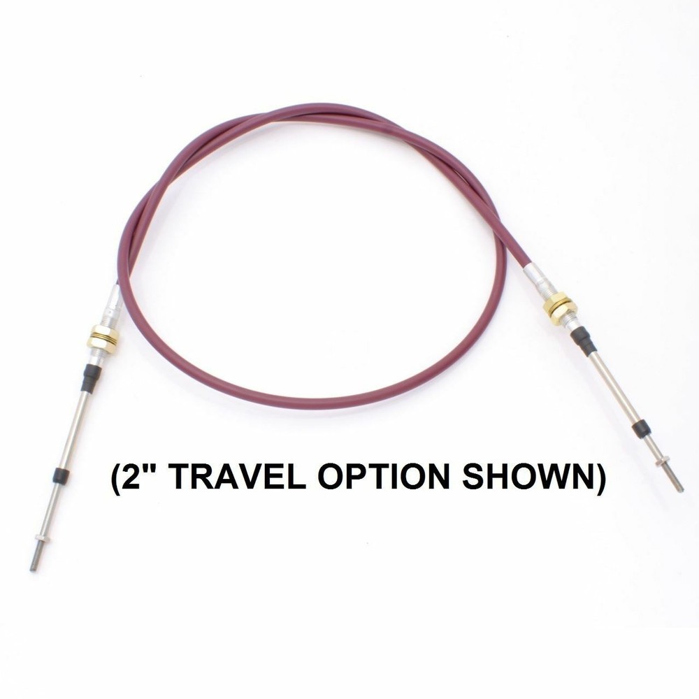 3 Series Push-Pull Cable, Bulkhead Hubs, 10-32 Rods, (choose travel option)