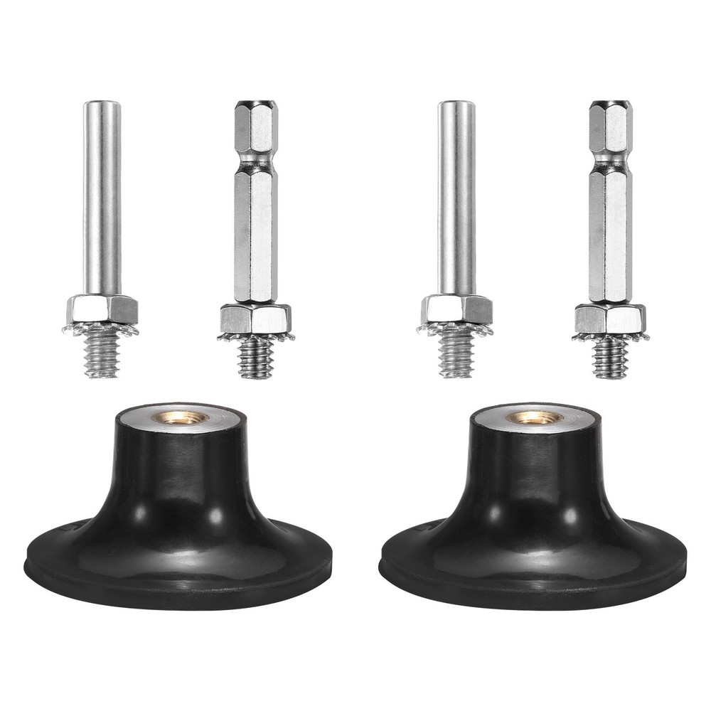 2 Pack 2″ Disc Pad Holder Quick Change Disc 1/4″ Shank Mandrel Black