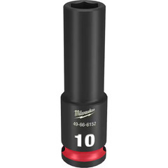 SHOCKWAVE 3/8 In. Drive 10Mm Deep 6 Point Impact Socket (1-Pack)