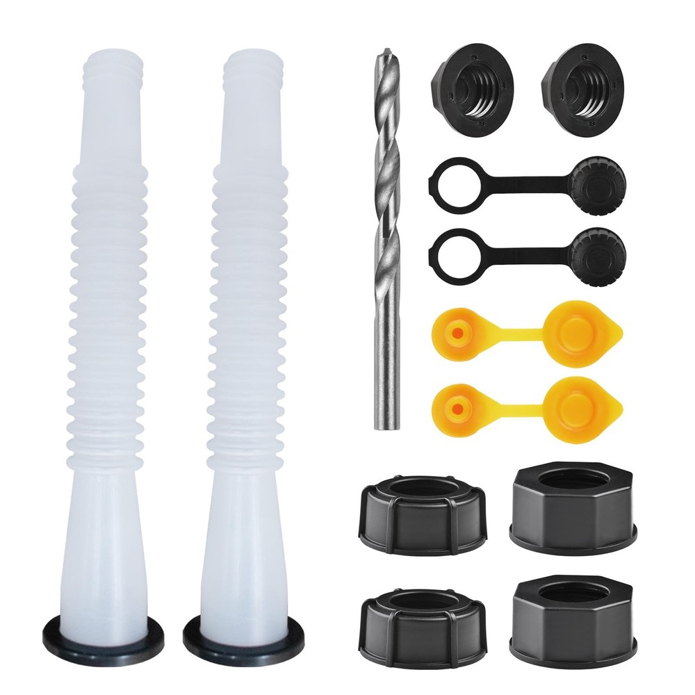 Gas Can Spout Replacement Kit Gas Can Nozzle Replacement (2 Kit 2 Kit White