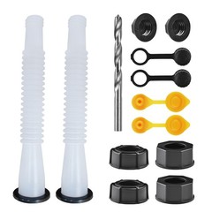 Gas Can Spout Replacement Kit Gas Can Nozzle Replacement (2 Kit 2 Kit White