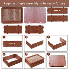 $10000 Money Saving Challenge Box Cash Vault Wooden Savings Box Cash Saver