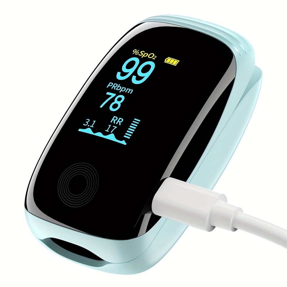Rechargeable Pulse Oximeter Fingertip Oxygen Monitor Fingertip w/SpO2 Pulse Rate