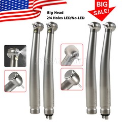 Dental (LED Optic E-generator) Denshine Handpiece High Speed Turbine 2/4Hole USA