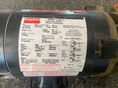 Teel pump 1P788 and motor 6K580, 1/2 hp, 3480rpm single phase