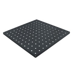4 Pack 12″x12″ Black Metal Pegboard Panels Heavy Duty Pegboard Wall Organizer