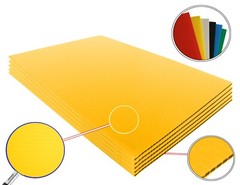 4mm Corrugated Plastic Sheets 18×24 24×36 24×48 36×36 Many Colors Coroplast Sign