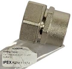 NEW Ipex 438008 1″ x 1″ Female Adapter Straight D1 X Fpt Duratec