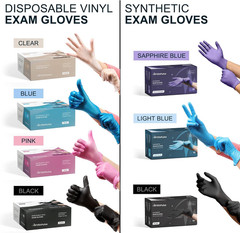 Black Vinyl Disposable Gloves – Powder and Latex Free Medical Exam G