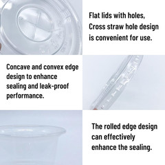 50 Pack 8 OZ Disposable Plastic Cups with Lids,Clear Portion Cups