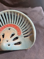 #27 CAST IRON Tractor Implement Seat WALTER A WOOD Hoosick Falls New York USA