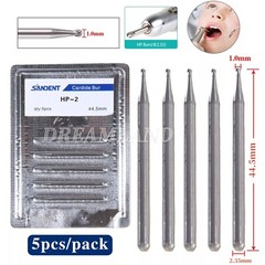 Dental Burs HP 1/2/3/4/8 Round Tungsten Carbide 2.35mm for Straight Handpiece
