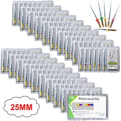 21/25MM Dental Endo Rotary Files Blue Taper NITI Endodontic Root Files 6pcs/pack