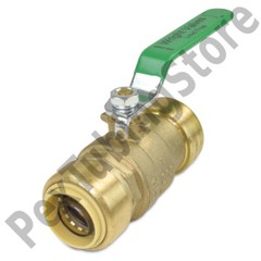 1″ Sharkbite Style (Push-Fit) Push to Connect Lead-Free Brass Ball Valve