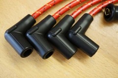 Ford 1841 Industrial Tractor Cloth Copper Spark Plug Wires Set Loader Backhoe