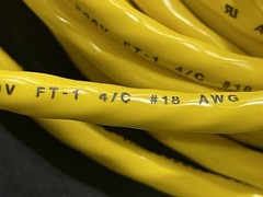SURPLUS NEW CROUSE-HINDS 5000115-13 20ft 18/4 AWG Cord Set Micro 4 Pin Female