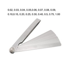 uxcell 0.02 to 1mm Thickness Gap Metric Filler Feeler Gauge 6″ Long
