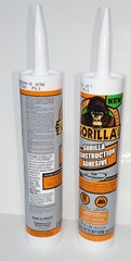 Gorilla All Purpose 9 oz Construction Adhesive Cartridge Tube White 2 Pack