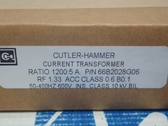 New Cutler Hammer Current Transformer 66B2028G06 Ratio 1200:5A 600V