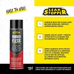2 PK Black Jack Leak Stopper Rubber Flexx Waterproof Sealant Spray Black, 18 oz